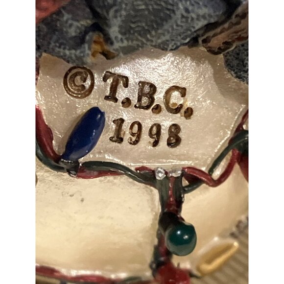 Boyds Bears Bearstone Noel Bruinski Da Electrician LE 25953 Ornament Dated 1998 - Picture 10 of 16